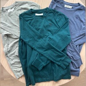 abercrombie kids Crew Neck Long Sleeve  Tee Bundle